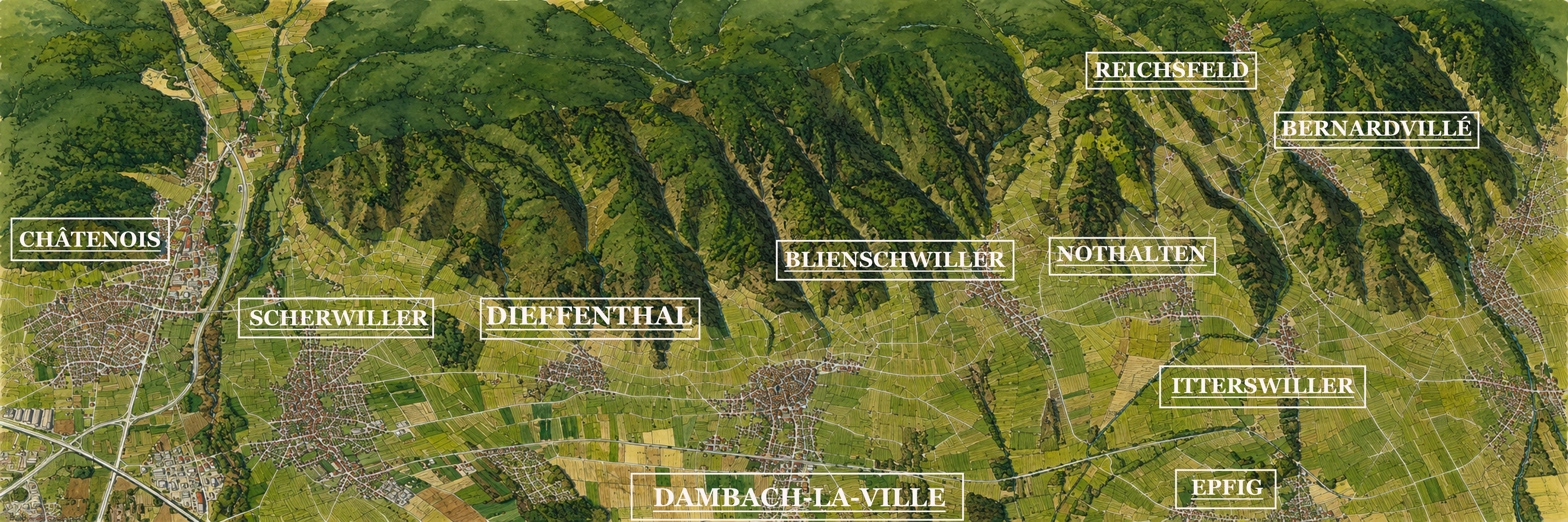 Carte des terroirs Charles Frey