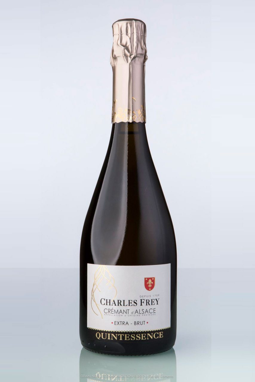 bouteille de vin Crémant d'Alsace Quintessence Charles Frey